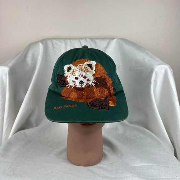 Source Unknown Other - Vintage Knoxville Zoo Tennessee Red Panda Green Baseball Cap